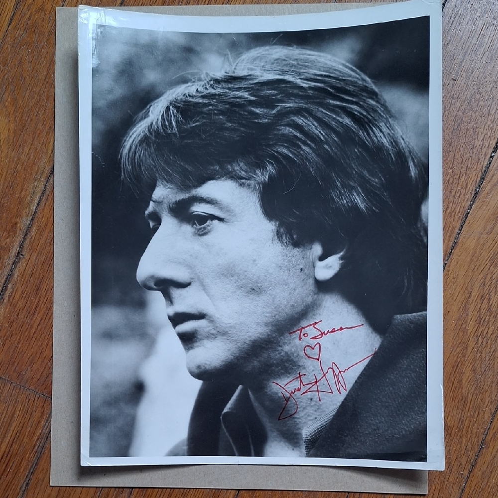 Black & White Photograph signed By Dustin Hoffman